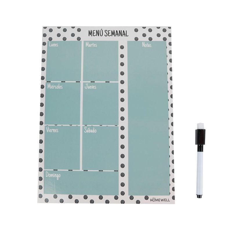 HOMEWELL - Pizarra Magnética para Refrigerador 21x28.5cm HOMEWELL