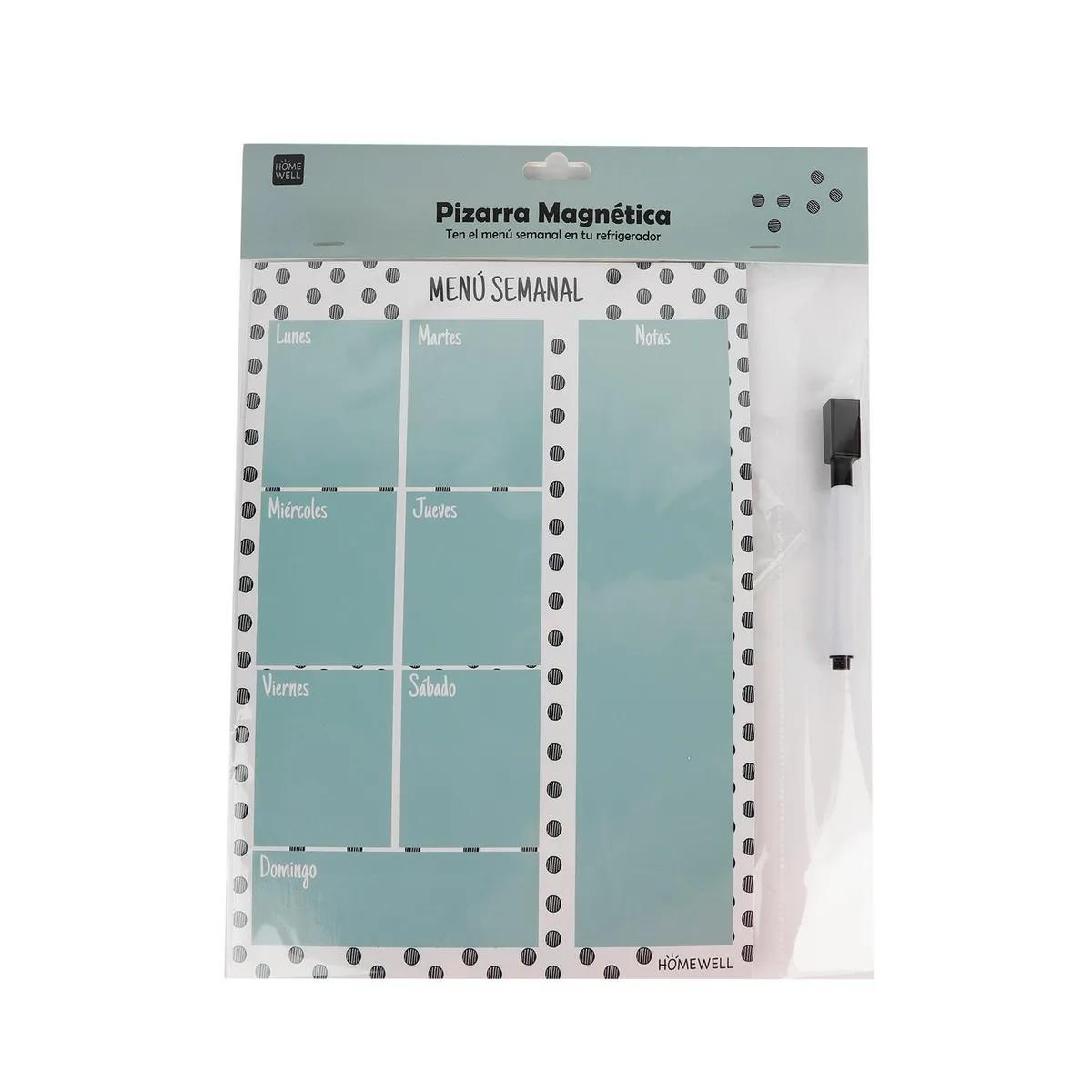HOMEWELL - Pizarra Magnética para Refrigerador 21x28.5cm HOMEWELL