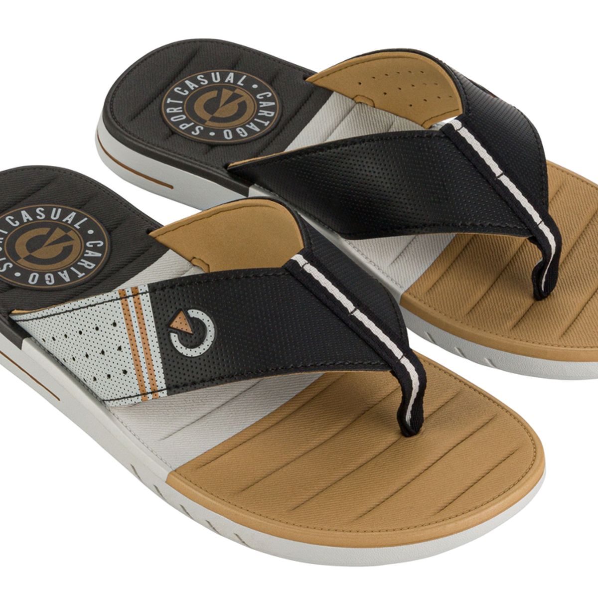 CARTAGO - Sandalia Hombre Marrón Sevilha V  Cartago