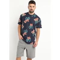 Polera Jersey Print Negro