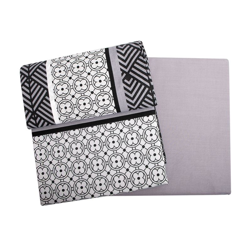PALERMO - SET SABANA 144 HILOS PARMA NEGRO 1.5 PLAZAS