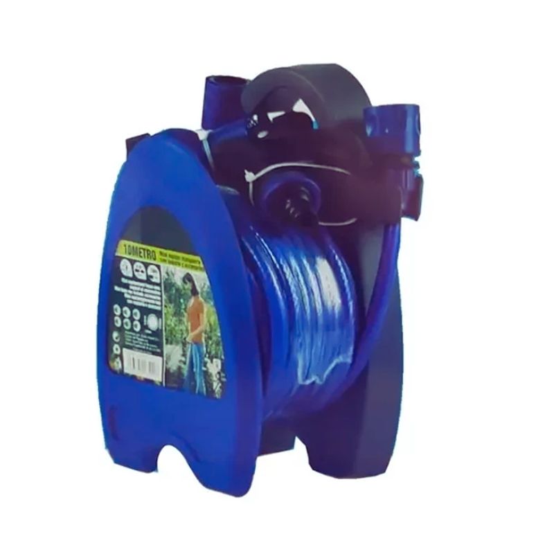GENERICO - Manguera Jardin Para Riego Con Soporte Y Conectores 10metro
