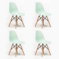 Pack 4 Sillas Eames Menta