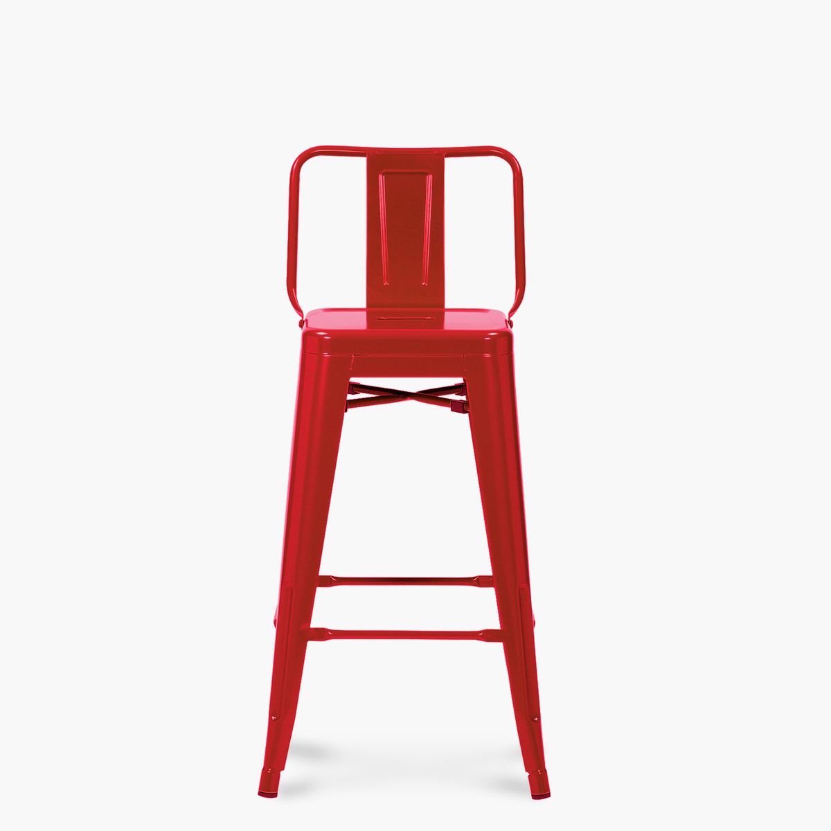 FORM DESIGN - Pack 4 Taburetes Tolix con respaldo Tolix 67 Rojo Form