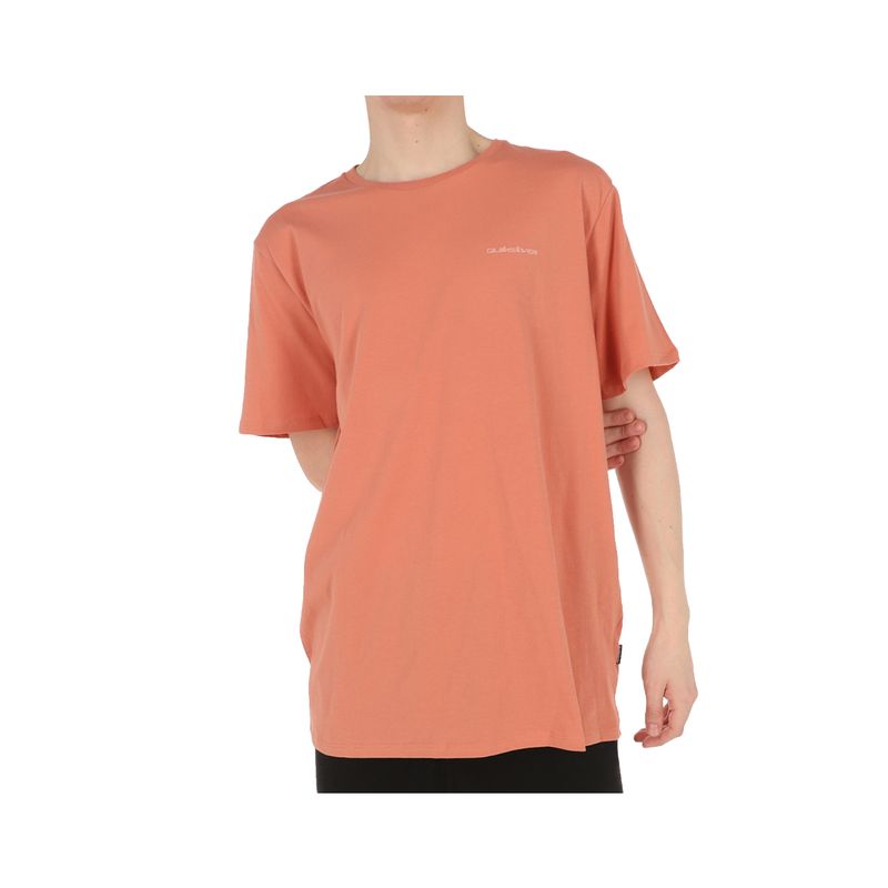 QUIKSILVER - Polera Quiksilver Basic Logo II Hombre Coral