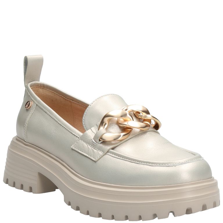 Mocasín Mujer Leboni Dorado