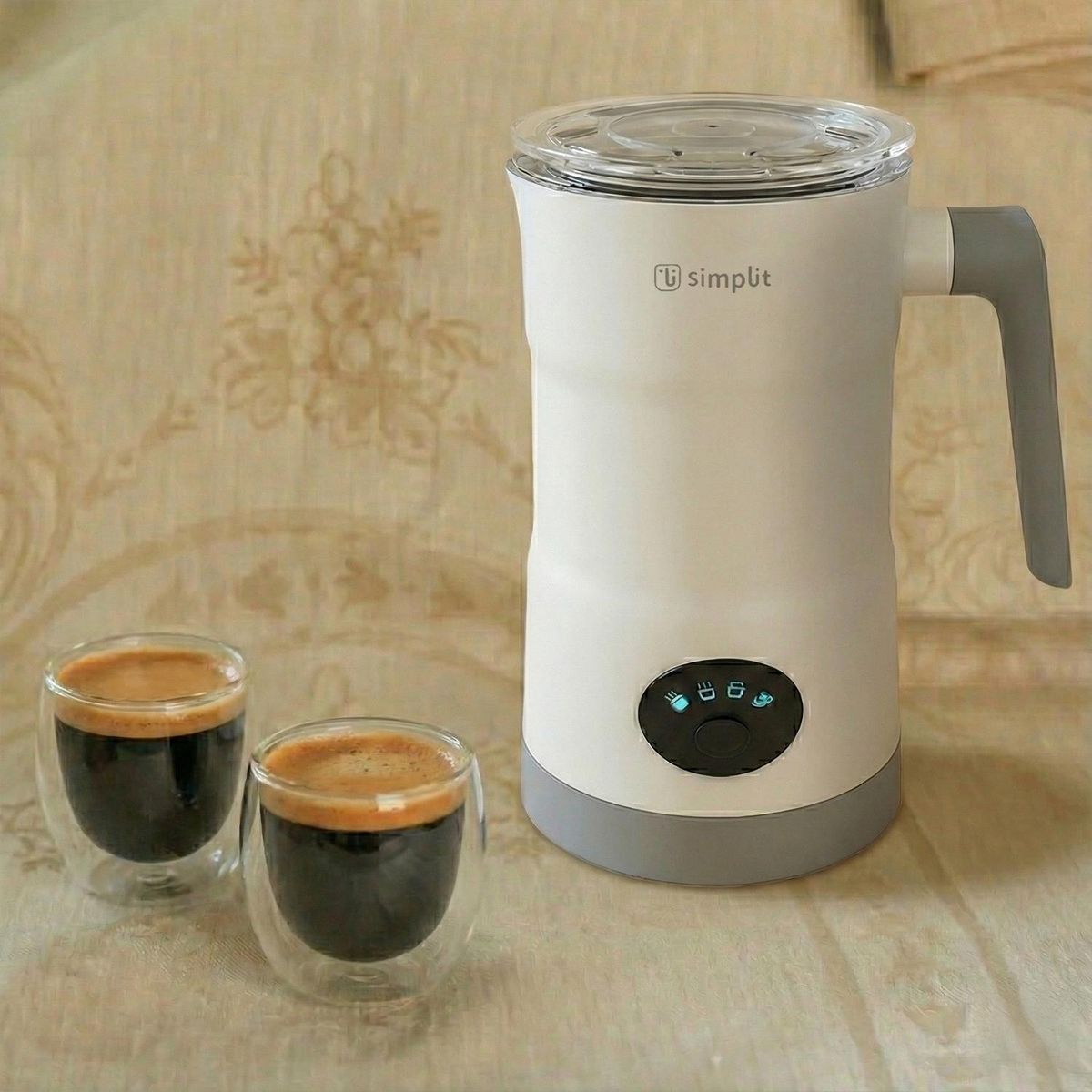 SIMPLIT - Espumador de Leche 4 en 1 Blanco Simplit