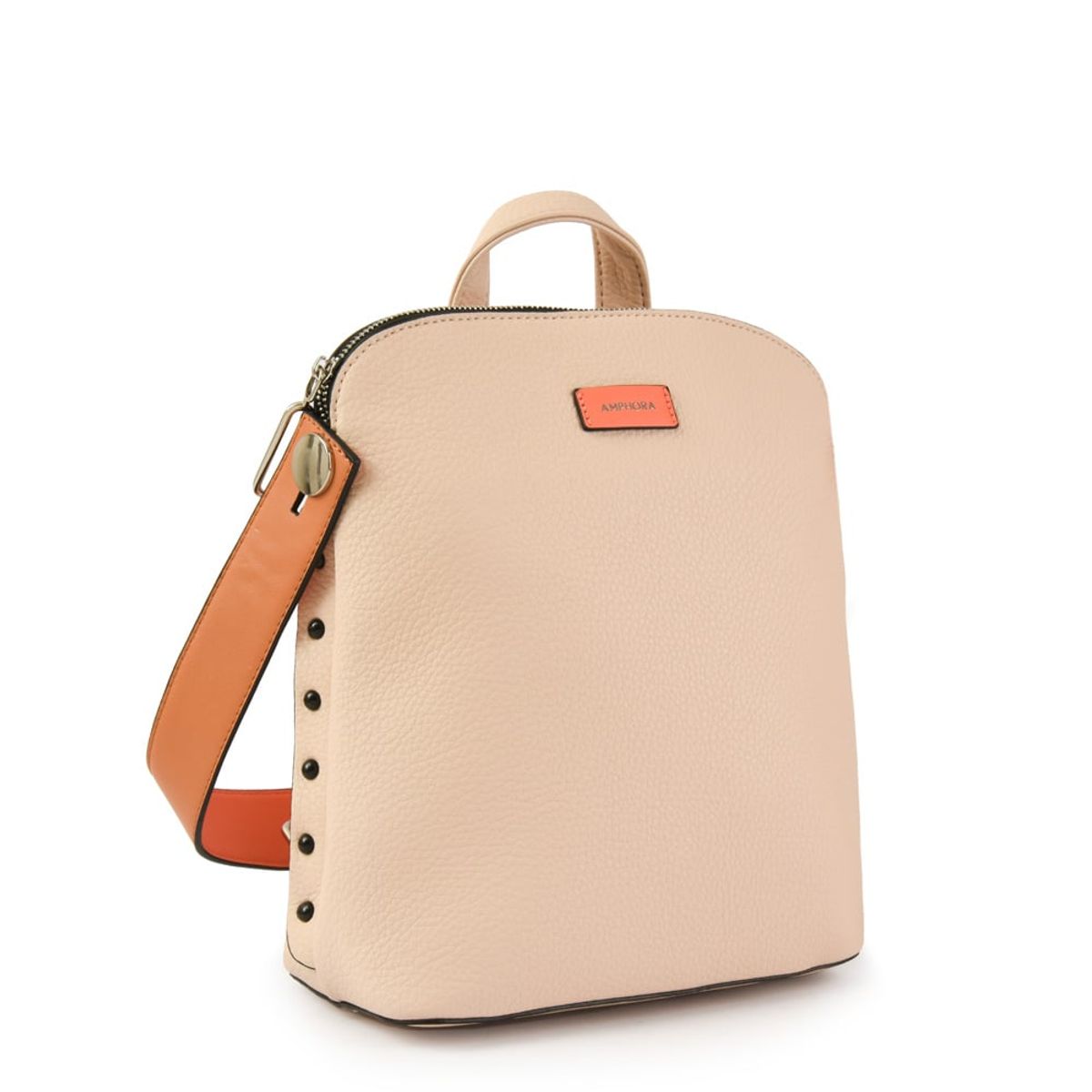 AMPHORA - Mochila pequeña brenda beige