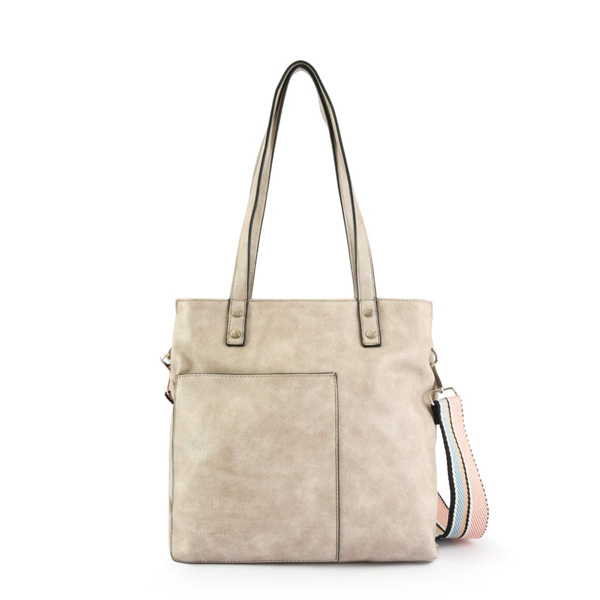 AMPHORA - Cartera Dos Asas Grande Villazon Taupe