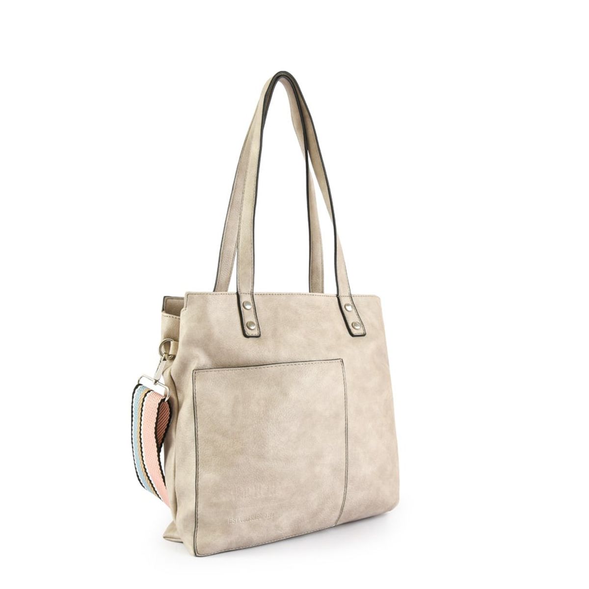 AMPHORA - Cartera Dos Asas Grande Villazon Taupe