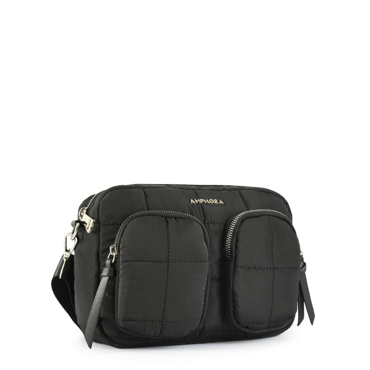 AMPHORA - Cartera Bandolera Pequeña Asti Negro