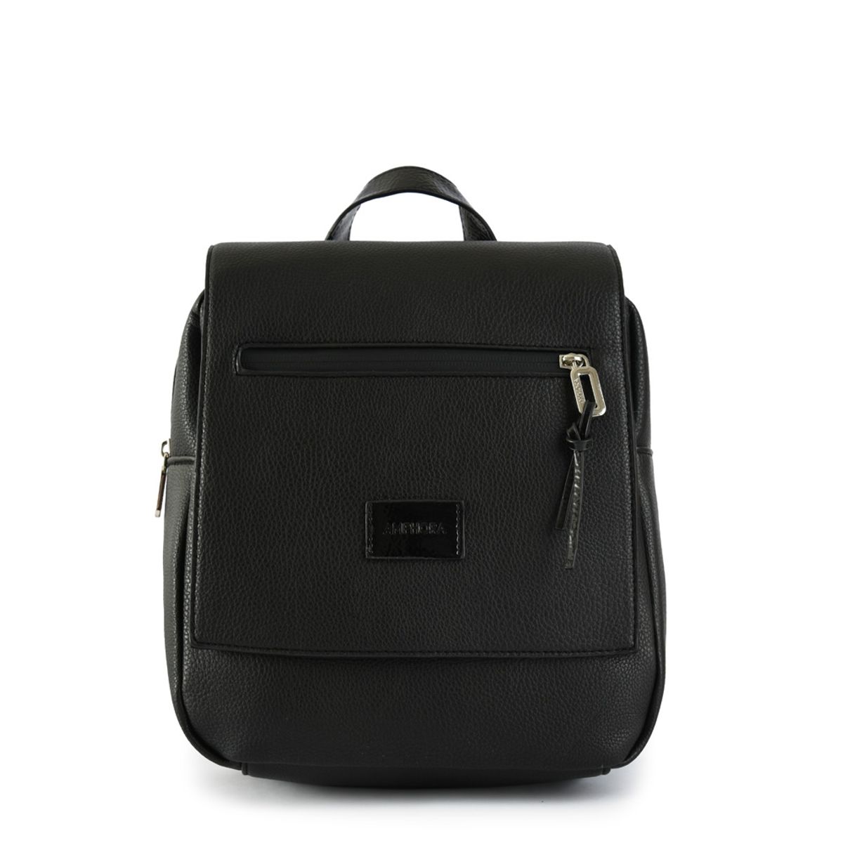 AMPHORA - Uyuni mochila con tapa mediana negro