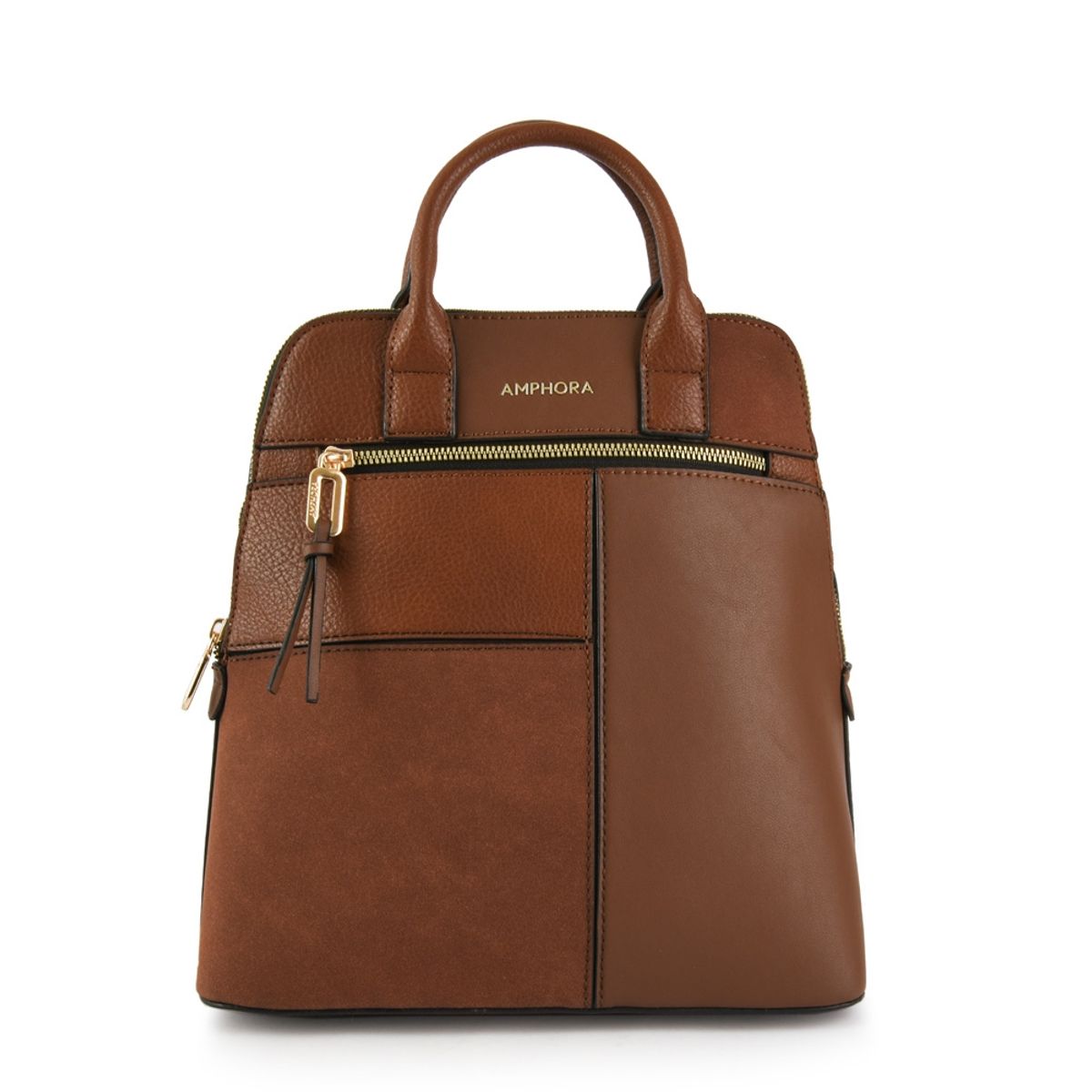 AMPHORA - Cucuta mochila mediana café