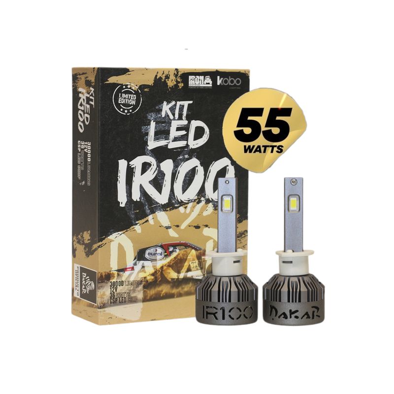 KOBO - LUCES LED IR100 DAKAR H1 55W 90.000 LUMENES