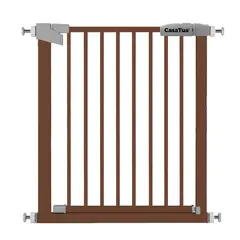 CASATUA - Reja Seguridad Escalera Puerta Ajus Bebe Mascota - Cafe - L