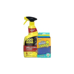 SCRUB DADDY - Limpiador de Parrilla Goo Gone 710 ml + Esponjas Scour Daddy