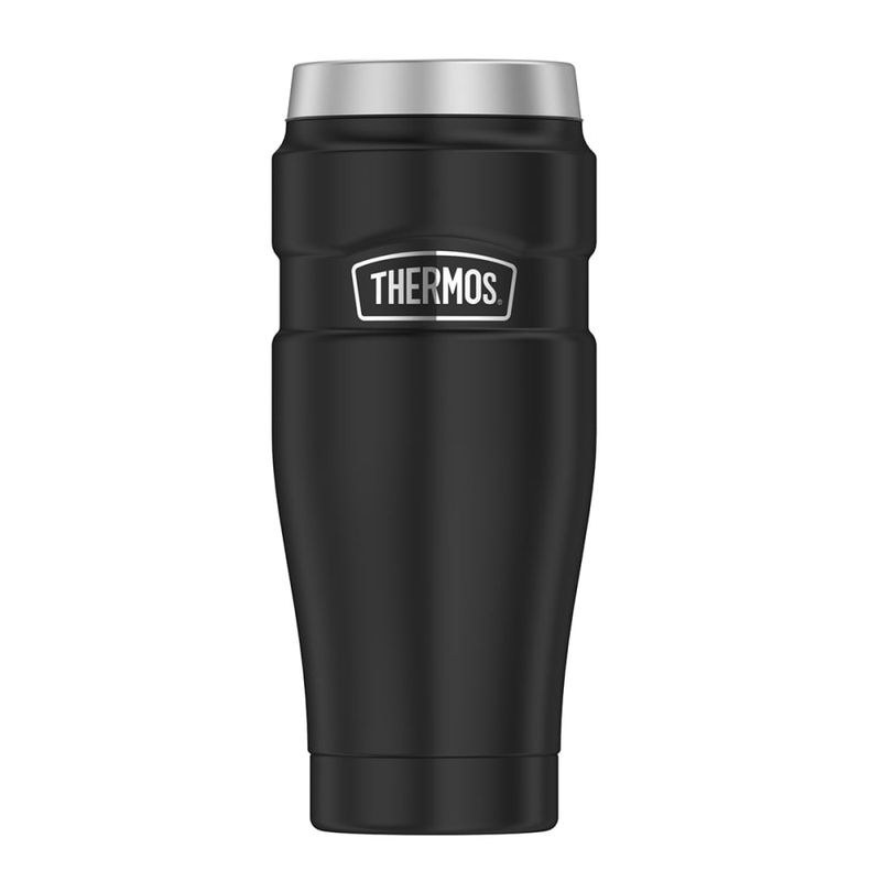 THERMOS - Termo Mug Thermos King 470ml Acero Inoxidable Negro