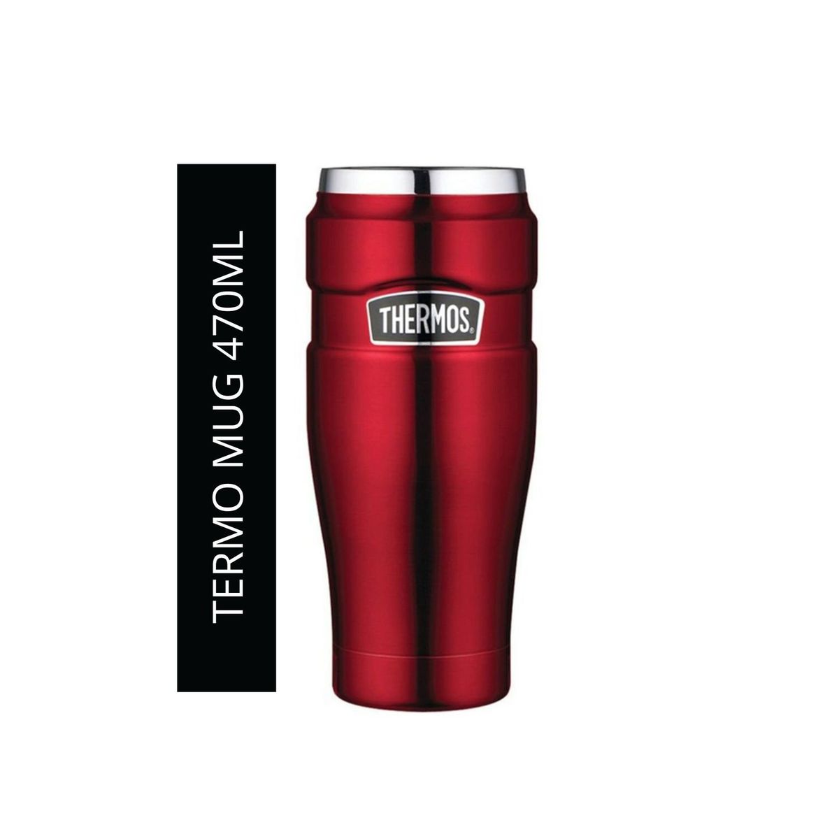 THERMOS - Termo Mug Thermos King 470ml Acero Inoxidable Rojo