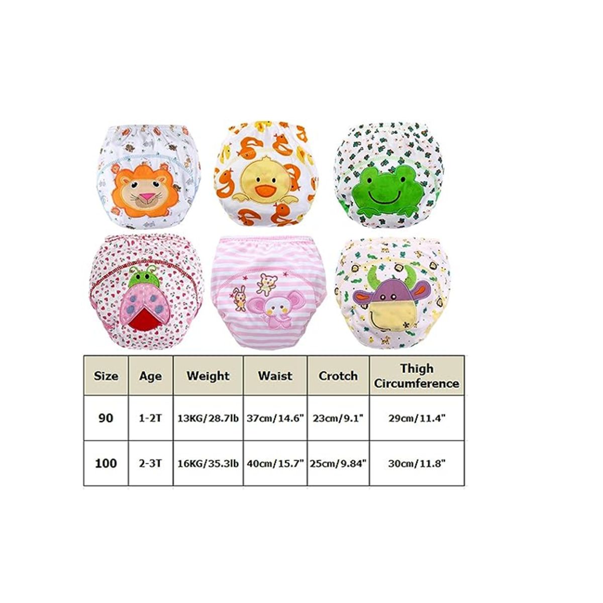 GENERICO - Calzón Control Esfínter DISEÑOS NIÑA ( talla  4-5 años)