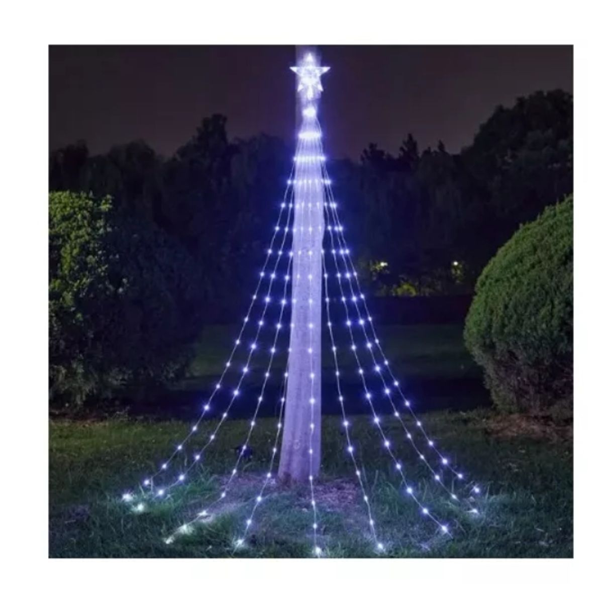 GENERICO - Cascada Solar Decoración Navideña Multicolor