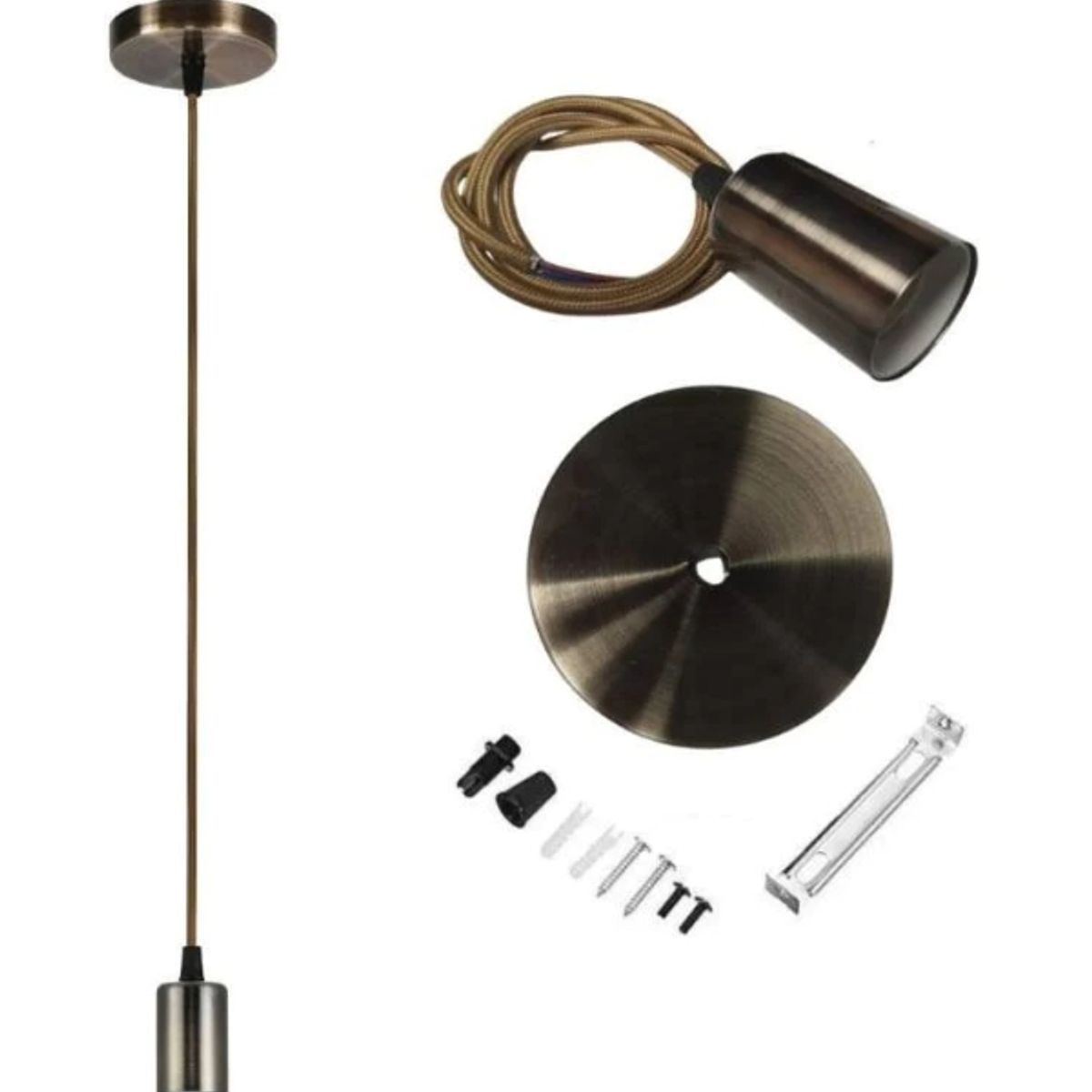 ELECTRICA STORE - SOQUETE COLGANTE ECO BRONCE E27