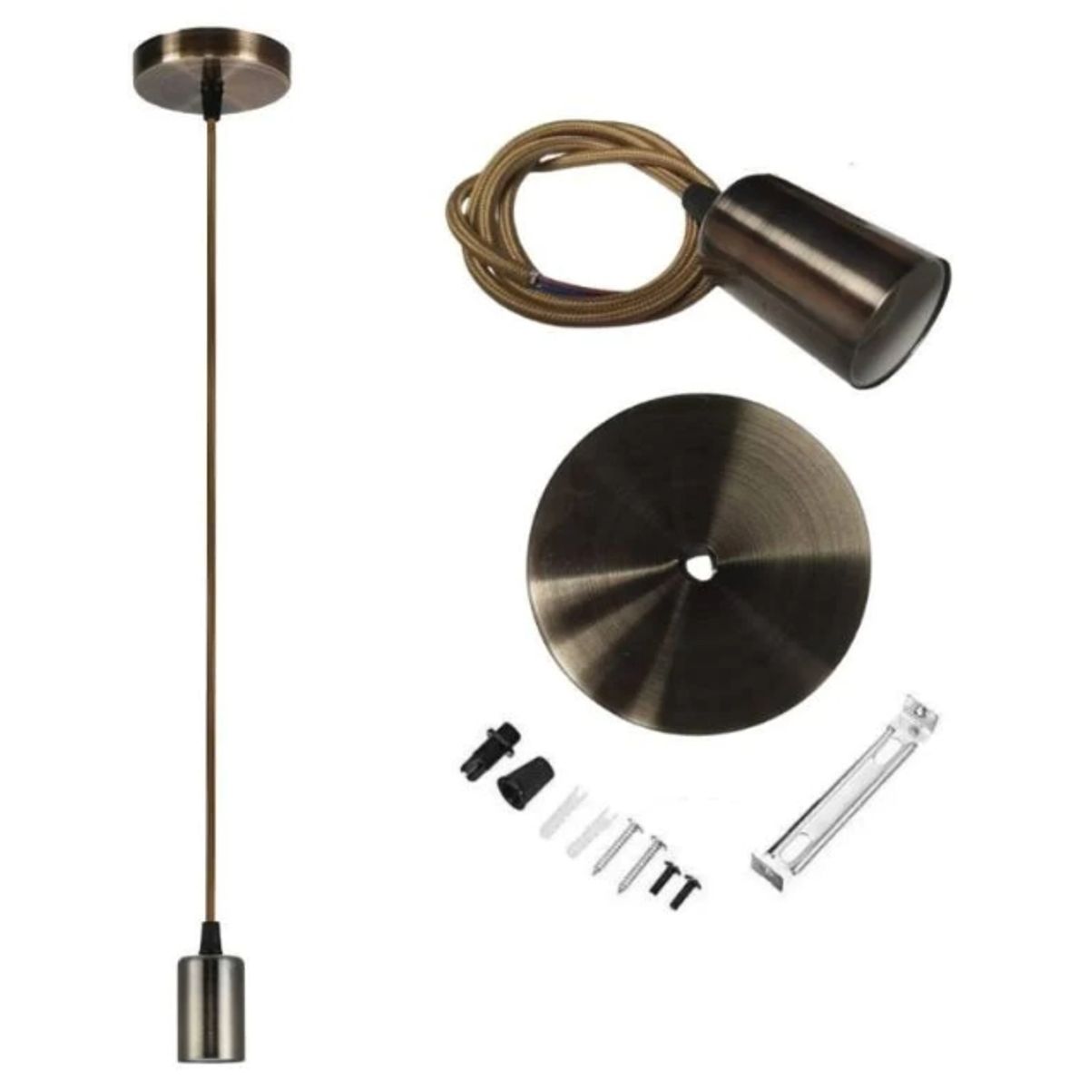 ELECTRICA STORE - SOQUETE COLGANTE ECO BRONCE E27