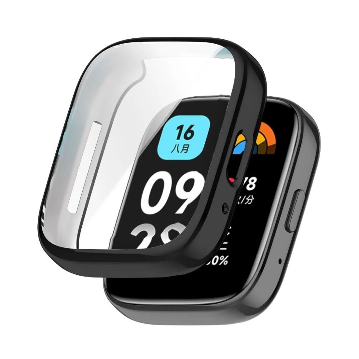 GENERICO - Carcasa Protector Para Xiaomi Redmi Watch 3 Active Negro