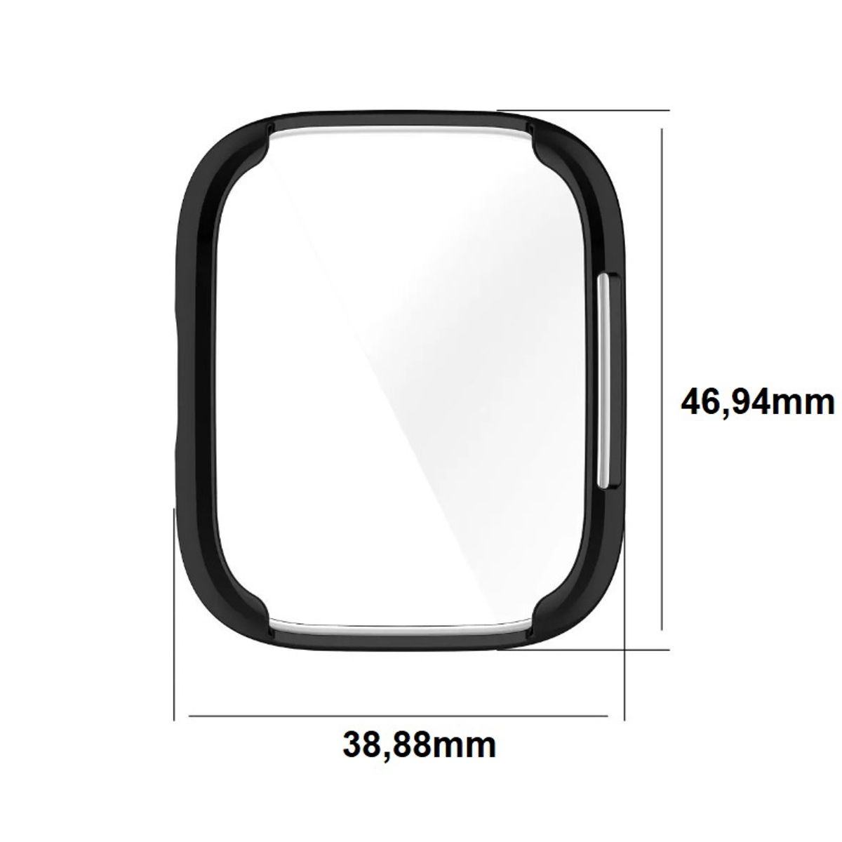GENERICO - Carcasa Protector Para Xiaomi Redmi Watch 3 Active Negro