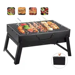 GENERICO - Parrilla Portatil 35x27x20 Brasero Mesa Plegable asado