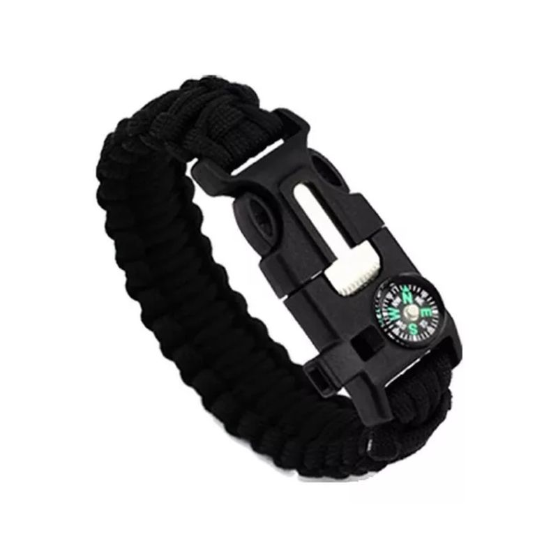 GENERICO - Pulsera Paracord Treking Y Escalada Supervivencia 5 En 1