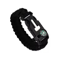 GENERICO - Pulsera Paracord Treking Y Escalada Supervivencia 5 En 1
