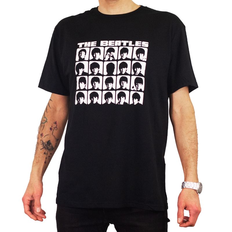 ROCK OFF OFFICIALLY LICENSED PRODUCTS - Polera original de The Beatles con diseño portada de Hard Days Night