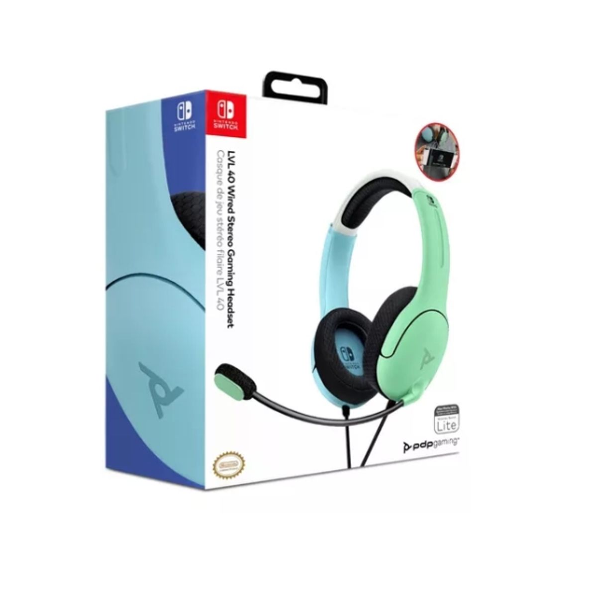 PDP - PDP Auricular LVL40 Neon PinkGreen - Switch - Sniper