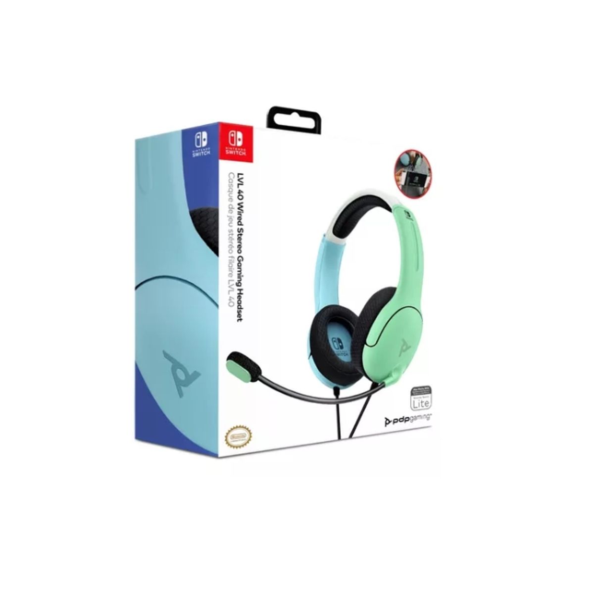 PDP - PDP Auricular LVL40 Neon PinkGreen - Switch - Sniper