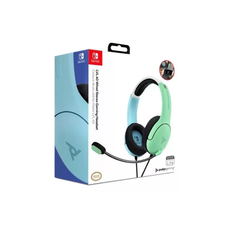 PDP - PDP Auricular LVL40 Neon PinkGreen - Switch - Sniper