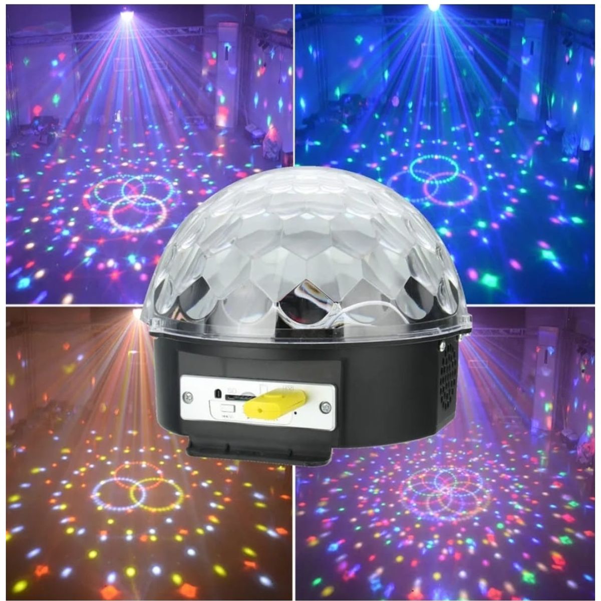 GENERICO - Bola Disco Led Bluetooth Ritmica Con Parlantes Fiestas