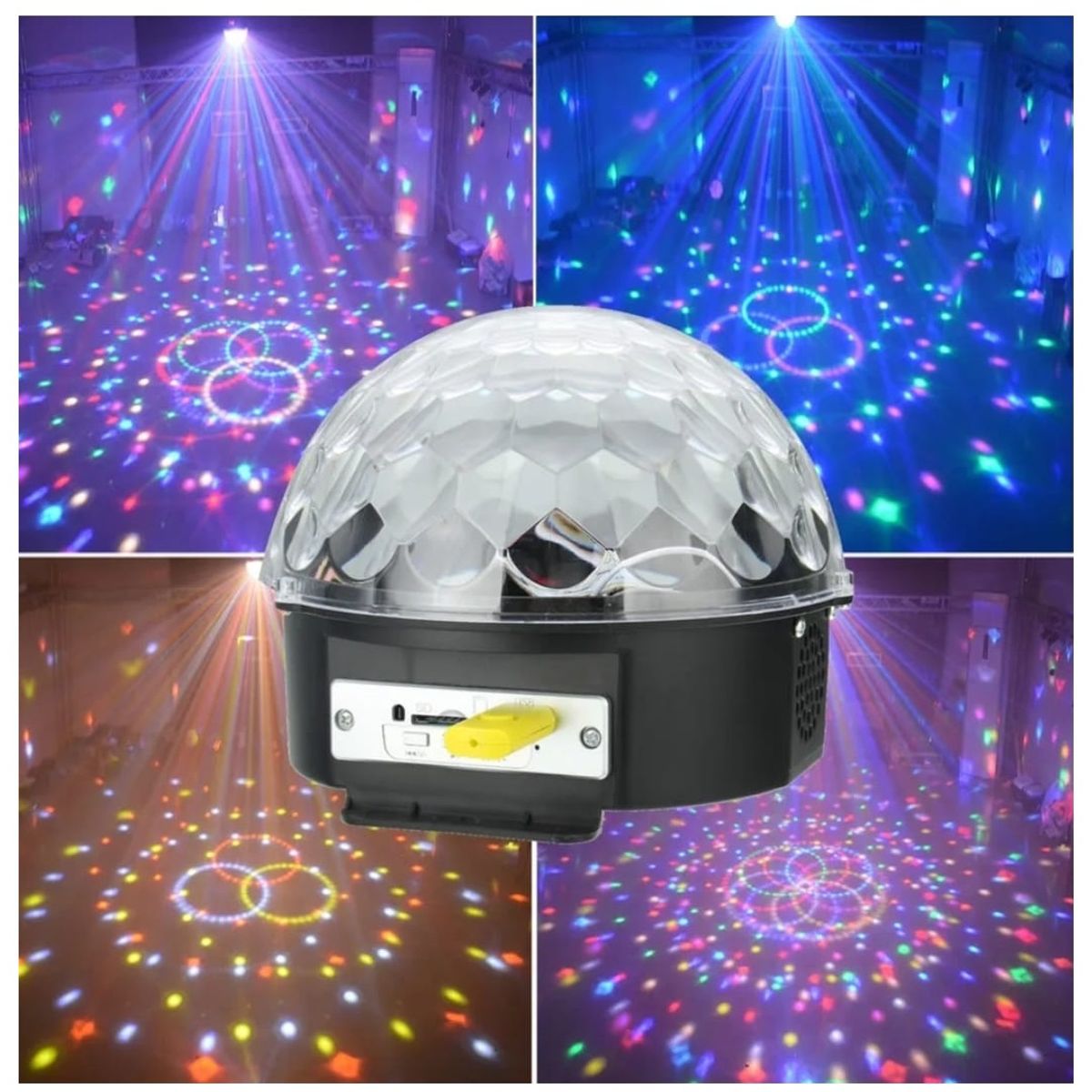 GENERICO - Bola Disco Led Bluetooth Ritmica Con Parlantes Fiestas