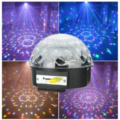 GENERICO - Bola Disco Led Bluetooth Ritmica Con Parlantes Fiestas