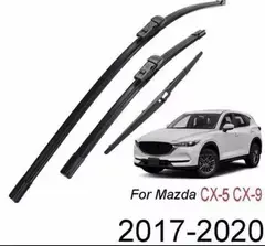 KUANGYE - Plumillas Limpiaparabrisas Mazda Cx5 2017-2020 Cx9 Set 3