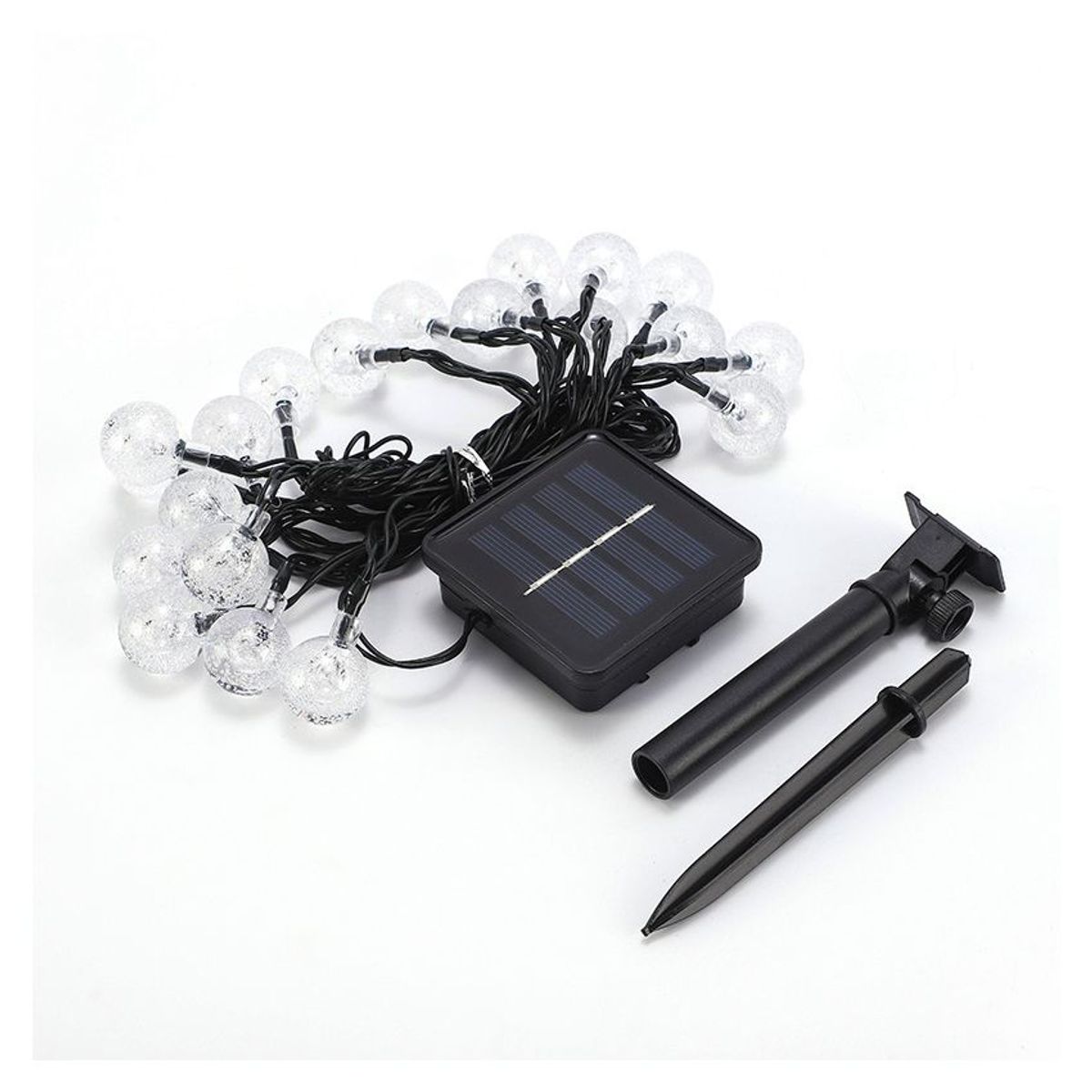 VATYERTY - Guirnalda de luces solares para exteriores  5M 20LEDS con 8 modos