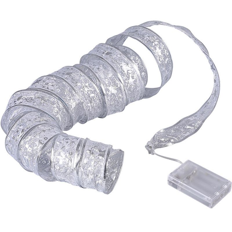 VATYERTY - Luces doradas de Navidad funciona con pilas 10M 100LED Blanco