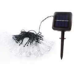 VATYERTY - Cadena de luces solares para exteriores 5M 20LED Multi