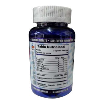 Imagen 2 del producto MAGNESIO CITRATO 120 CAPSULAS –