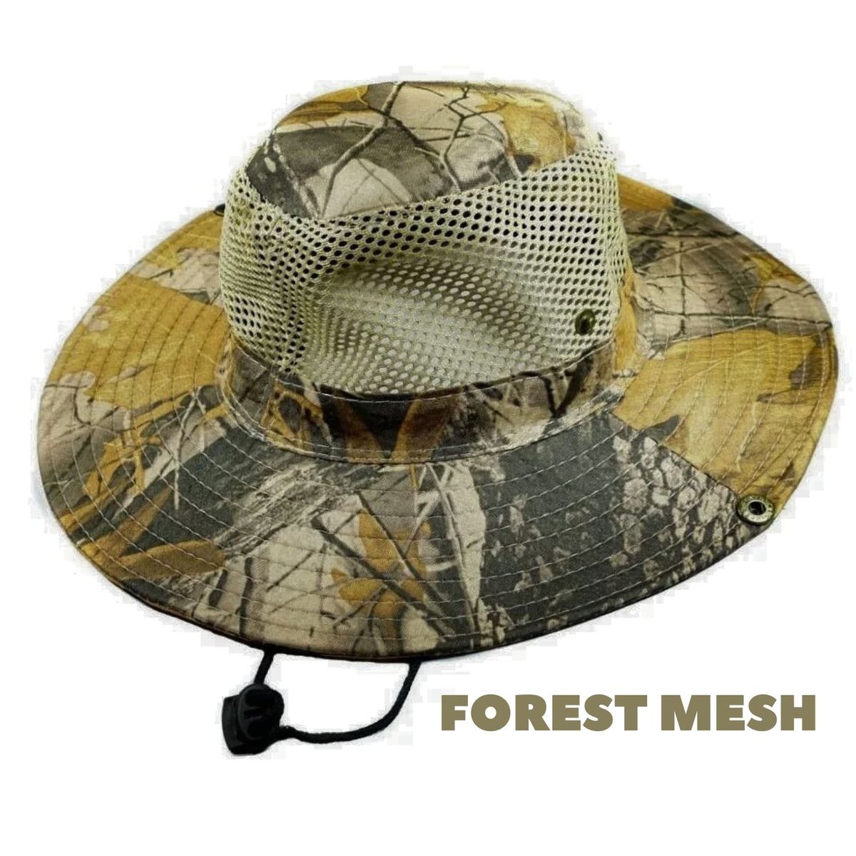 INVENCIBLE - SOMBRERO CAMUFLAJE FOREST MESH ALA ANCHA BOONIE