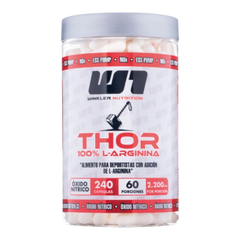 L-ARGININA THOR 240 CAPSULAS 60 PORCIONES ...