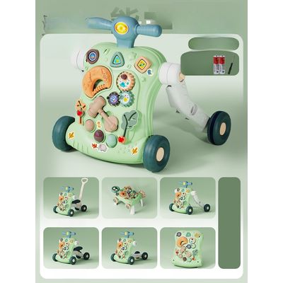 Imagen 2 del producto Andadera Musical Con Tablero De Juegos Portátil 6 En 1 Rosa