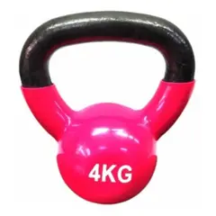 CRUSEC - Pesa Rusa Kettlebell 4kg Acero Y Vinilo