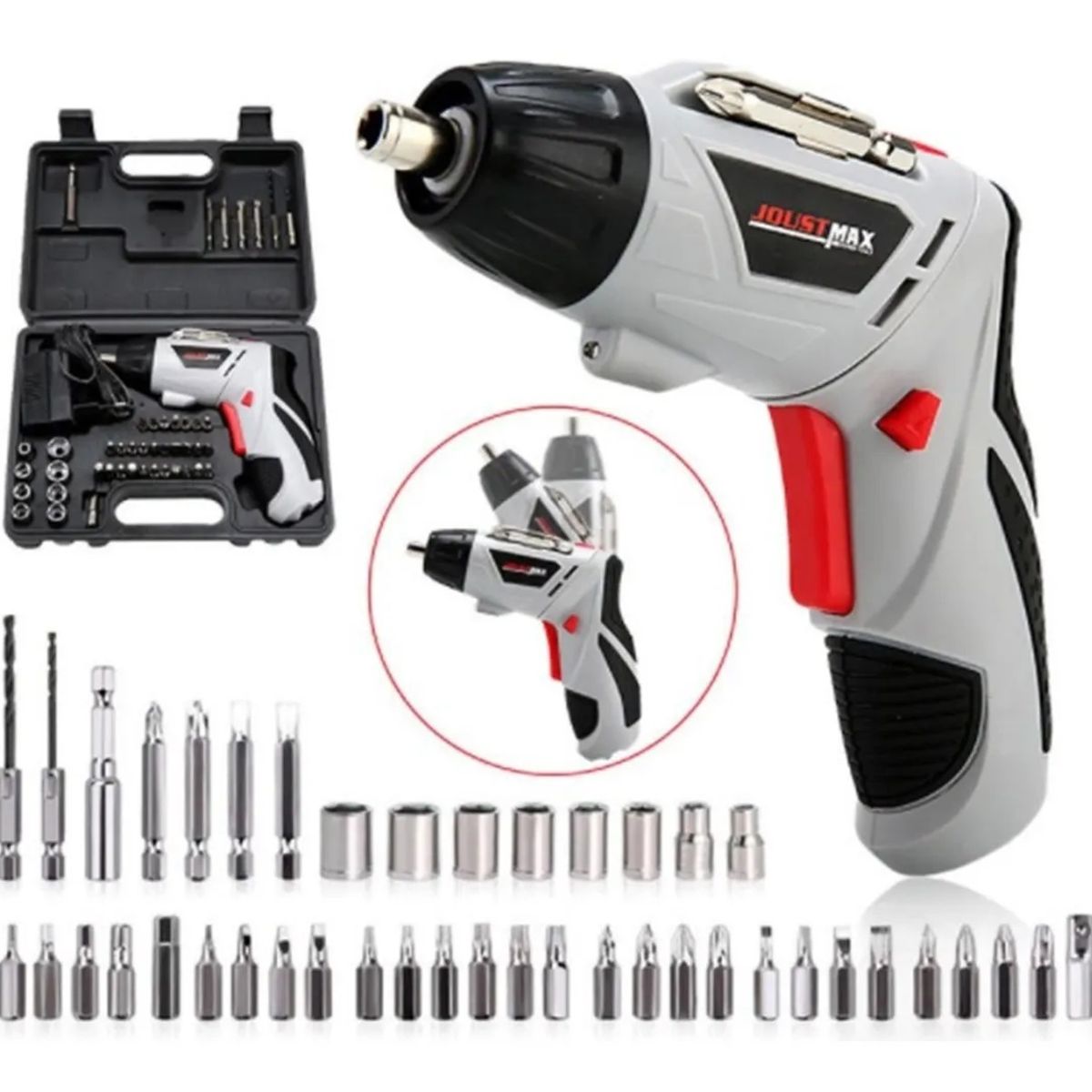 GENERICO - Atornillador Eléctrico Atornillador Inalámbrico + Set 45 Piezas