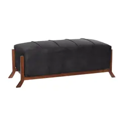LATAM HOME - BANQUETA MARSELLA CUERO KENTUCKY NEGRO