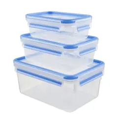 TEFAL - Contenedor de alimentos Masterseal Fresh Set 3 piezas 0.55/1L/ 2.30L